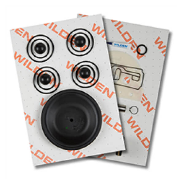 WILDEN diaphragm pump repair components — product reference photograph